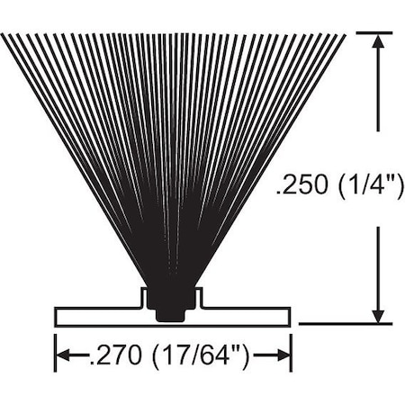 Strybuc .270 X .250 Weatherstrip 63-55TP